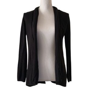 ZARA Knit Cardigan Black long sleeved open front